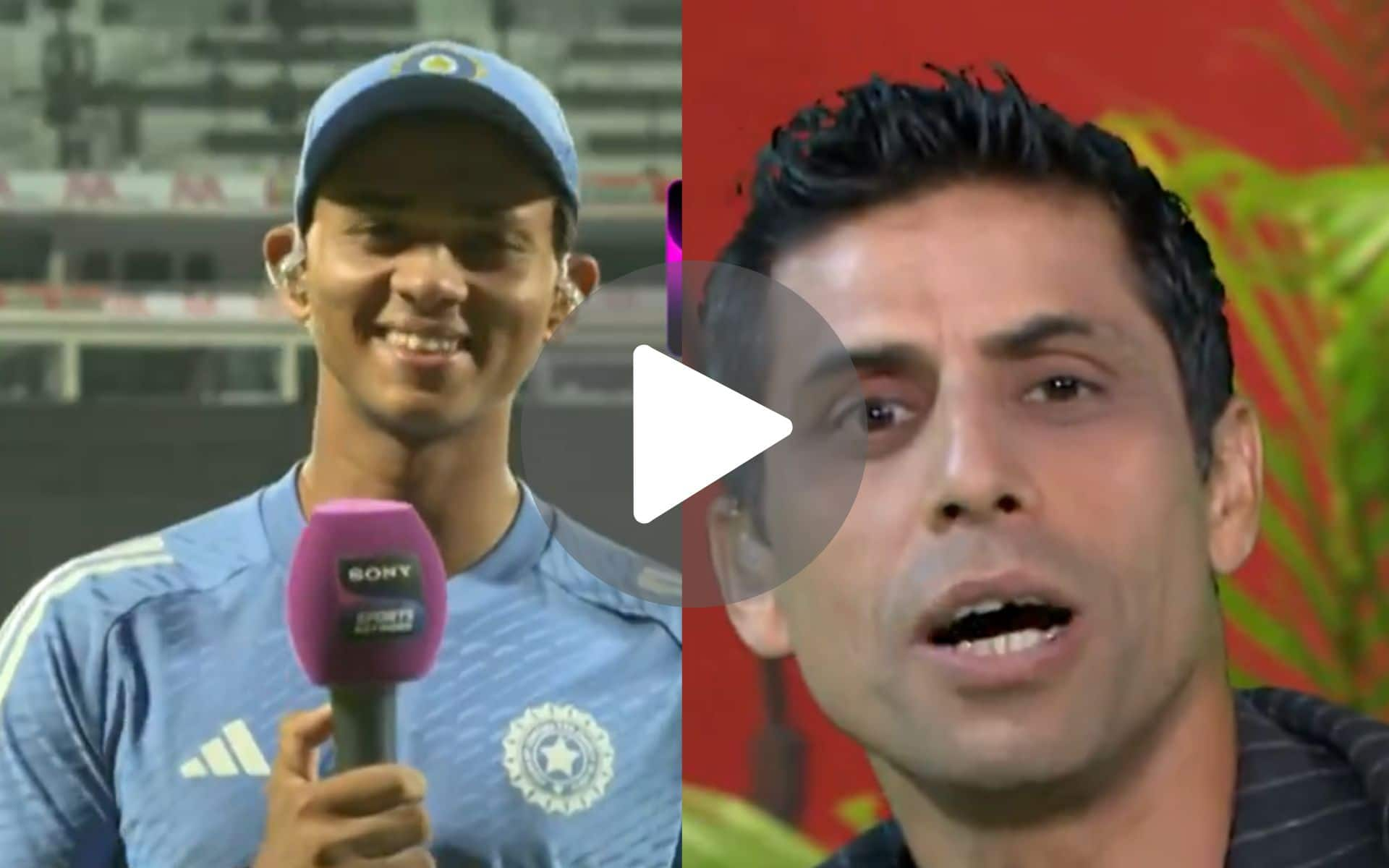 [Watch] Ashish Nehra Playfully Trolls Yashasvi Jaiswal With Rohit-Kohli Joke